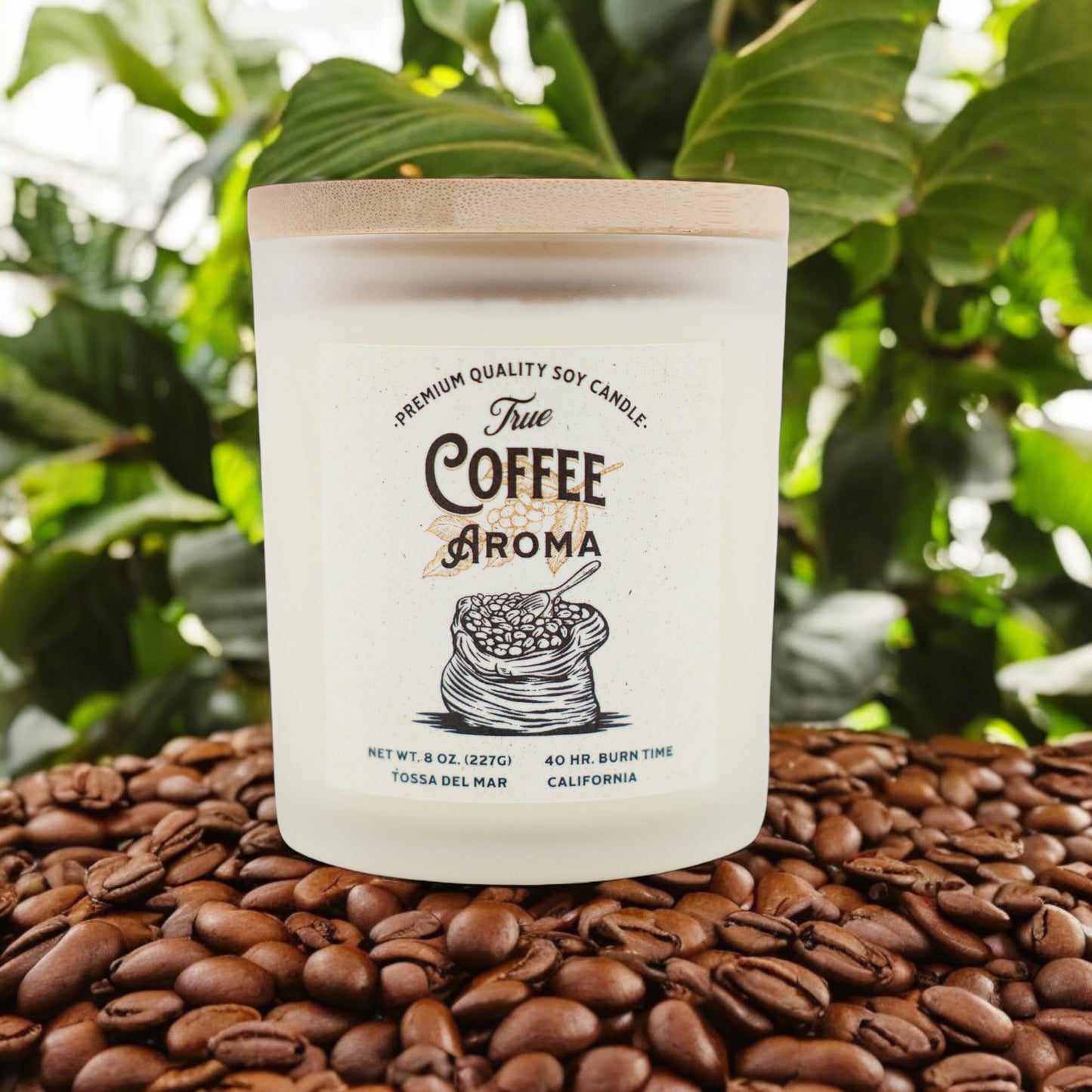 TRUE COFFEE AROMA Soy Candle - Where Every Flicker is Freshly Brewed