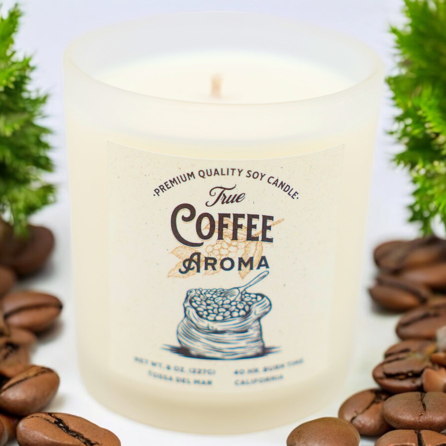 TRUE COFFEE AROMA Soy Candle - Where Every Flicker is Freshly Brewed