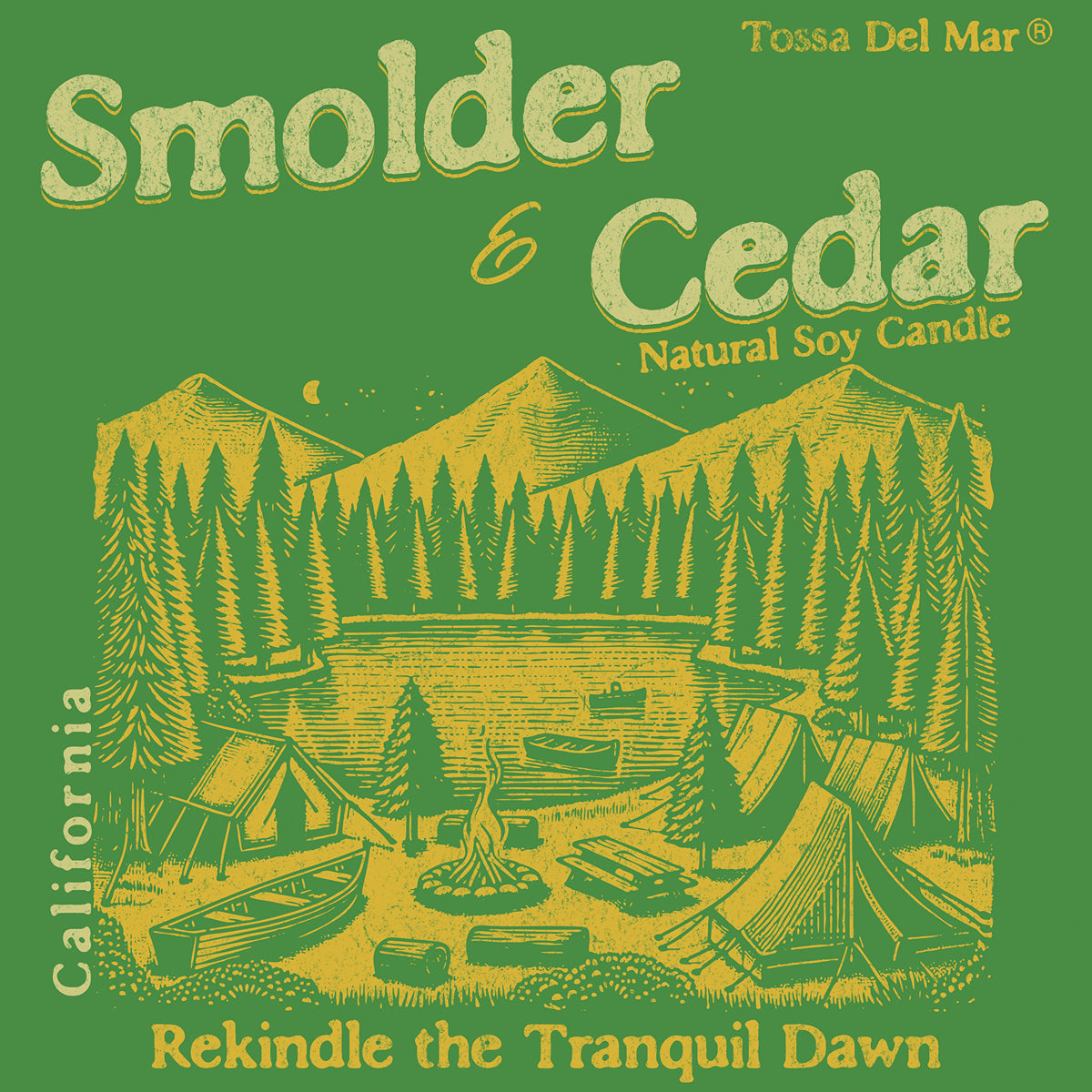 SMOLDER & CEDAR Soy Candle - Rekindle the Tranquil Dawn