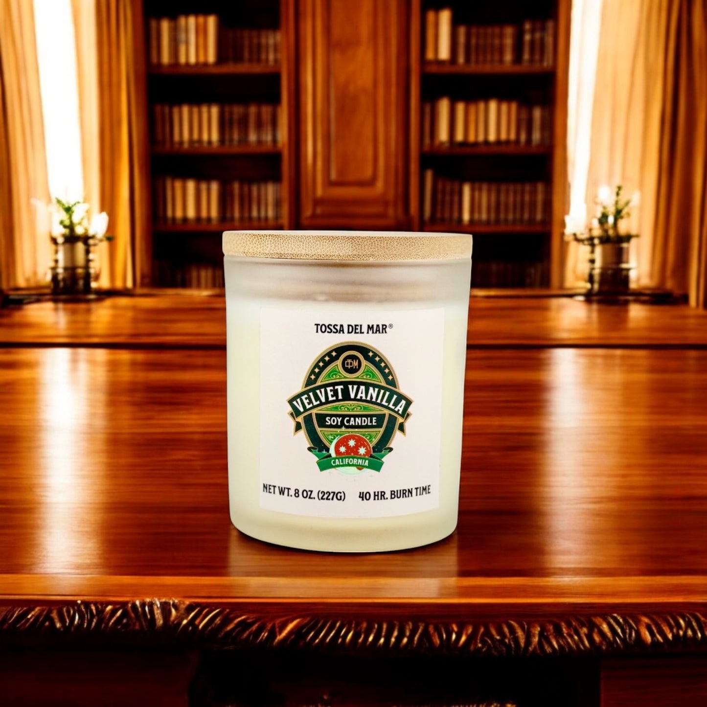 VELVET VANILLA Soy Candle - Where Every Glow is a Smooth, Sumptuous Hug