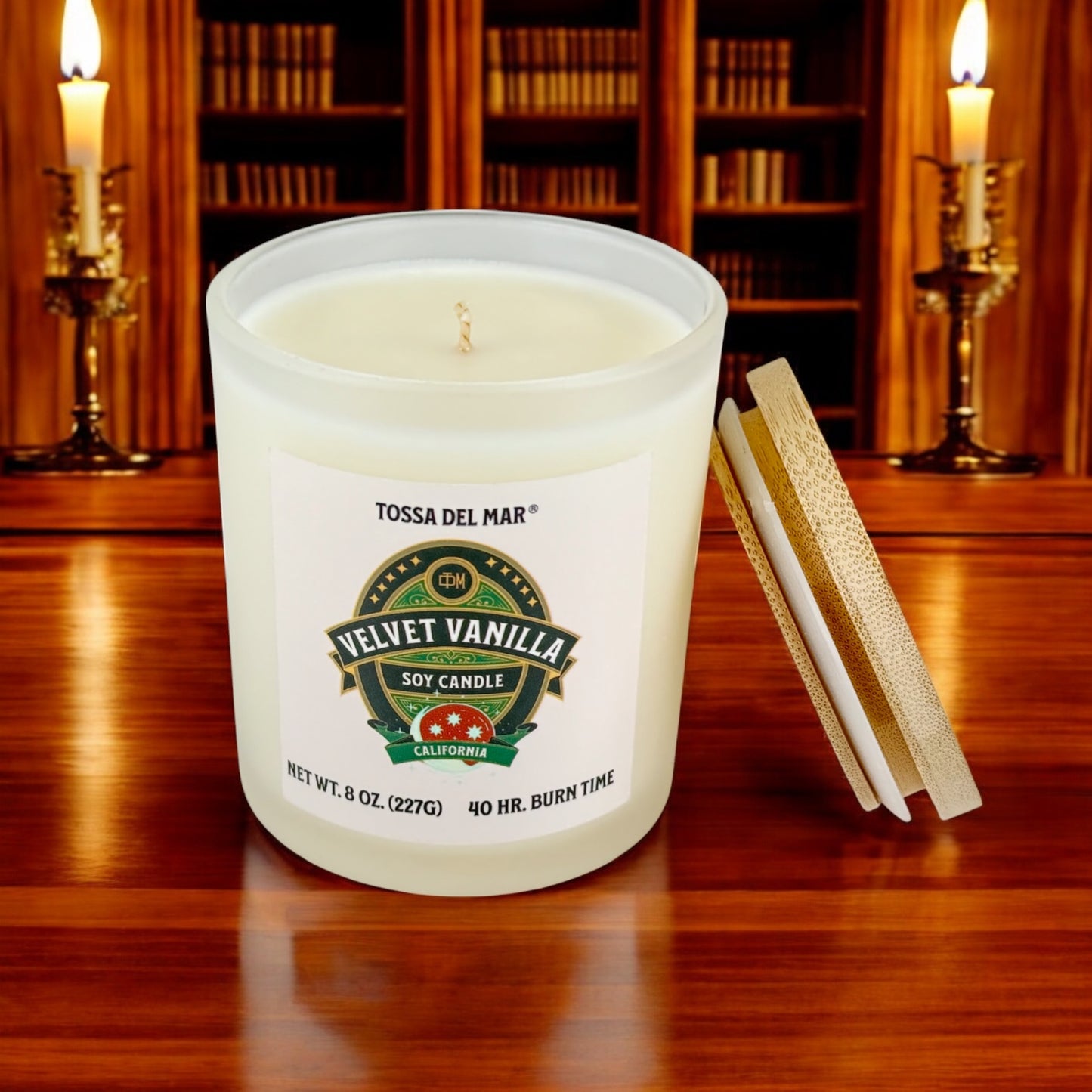 VELVET VANILLA Soy Candle - Where Every Glow is a Smooth, Sumptuous Hug
