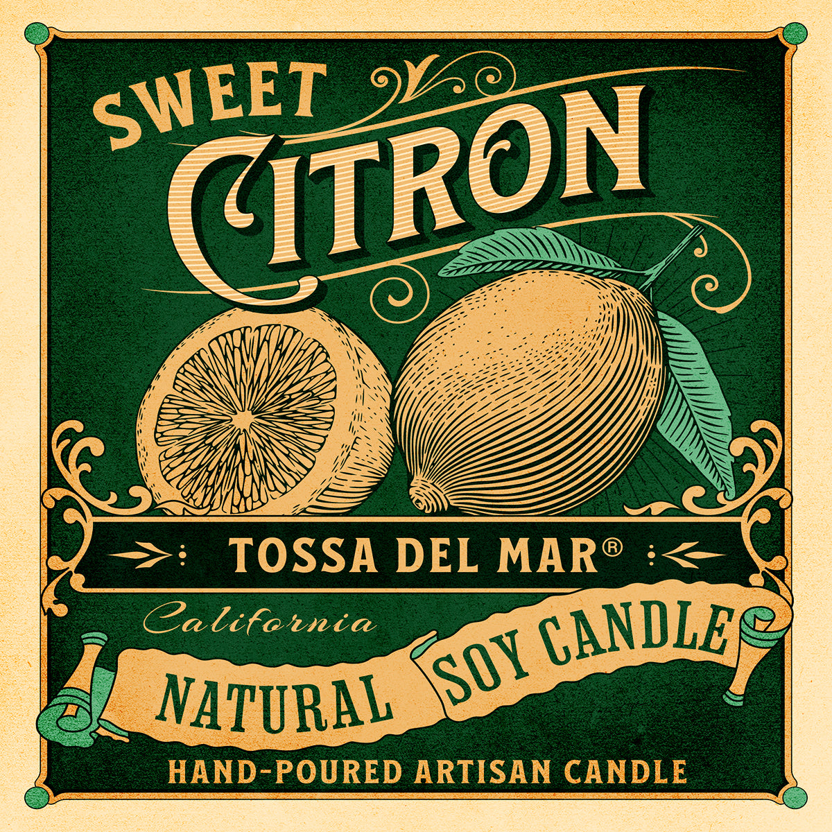 SWEET CITRON Soy Candle - Lighting Up Your Zest for Life