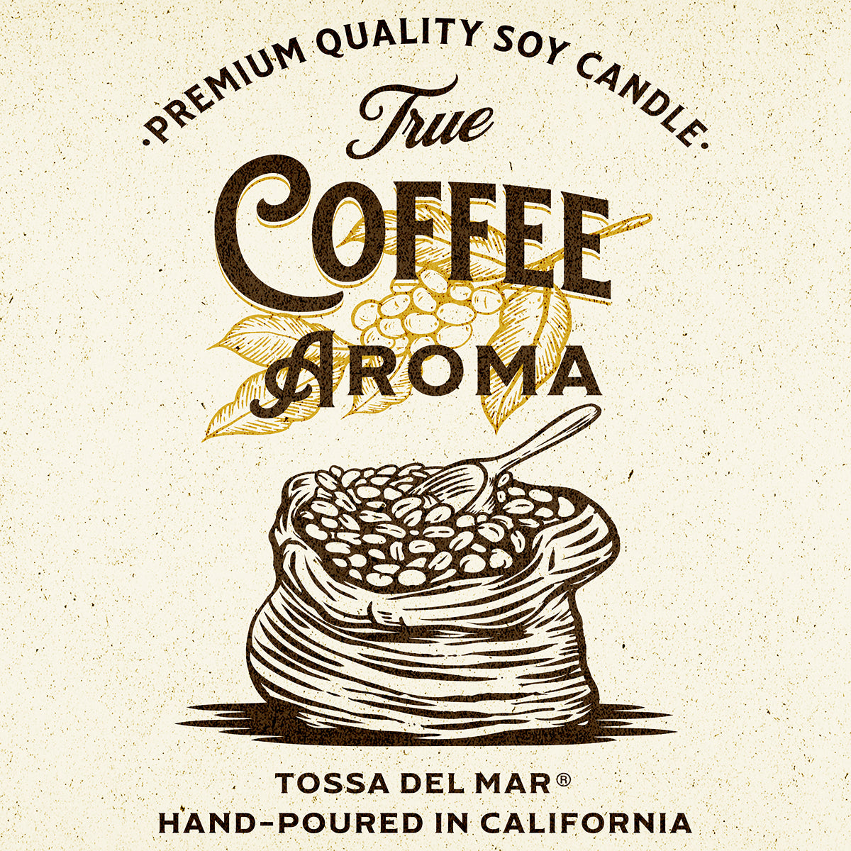 TRUE COFFEE AROMA Soy Candle - Where Every Flicker is Freshly Brewed