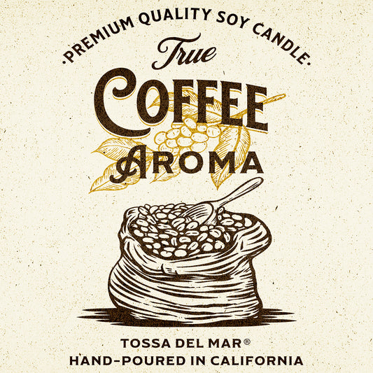 TRUE COFFEE AROMA Soy Candle - Where Every Flicker is Freshly Brewed