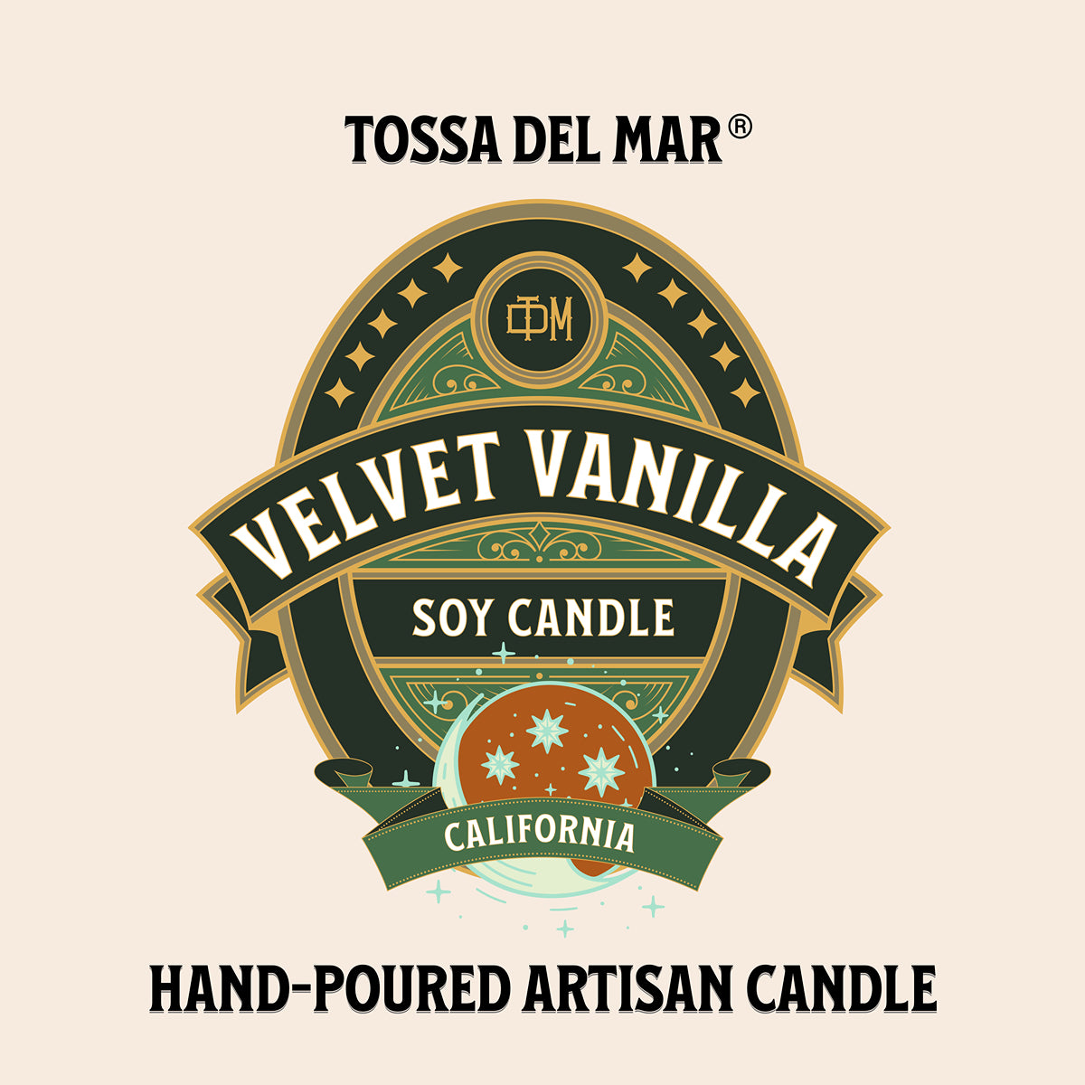 VELVET VANILLA Soy Candle - Where Every Glow is a Smooth, Sumptuous Hug