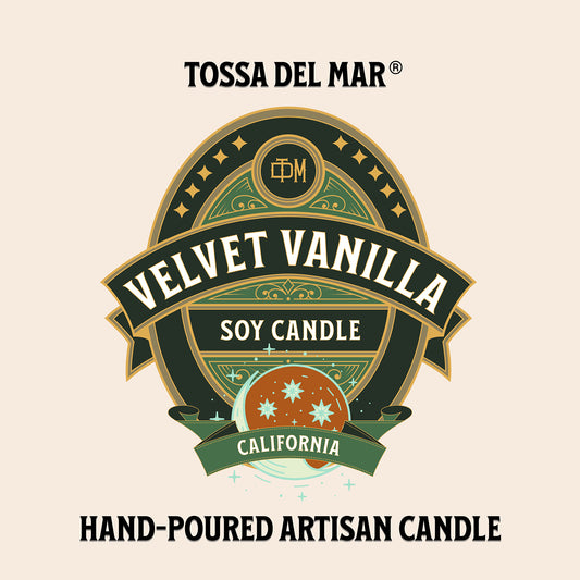VELVET VANILLA Soy Candle - Where Every Glow is a Smooth, Sumptuous Hug