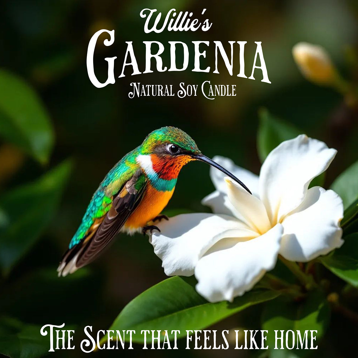 WILLIE'S GARDENIA Soy Candle - The Scent That Feels Like Home