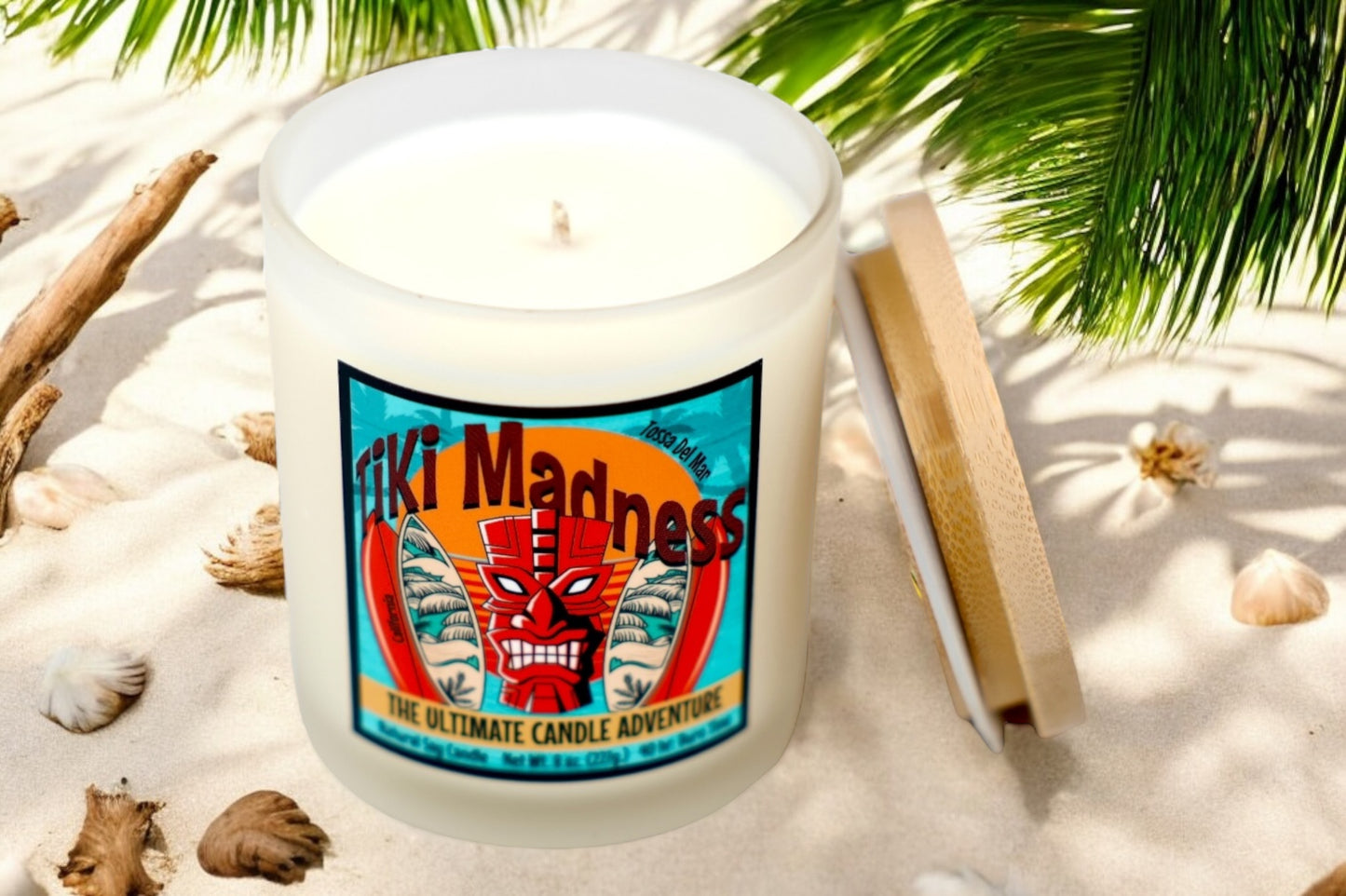 TIKI MADNESS - The Ultimate Candle Adventure TROPICAL Scent Soy Candle