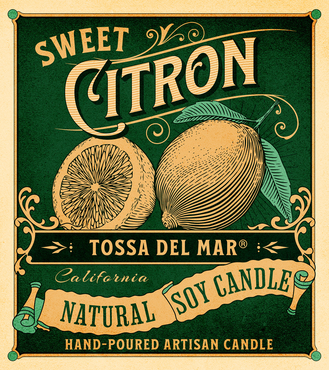 SWEET CITRON Soy Candle