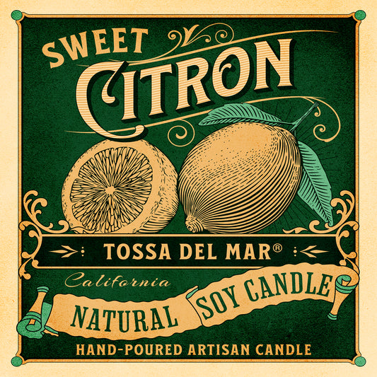 SWEET CITRON Soy Candle - Lighting Up Your Zest for Life